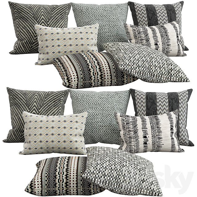 Decorative pillows 32 3ds Max - thumbnail 1