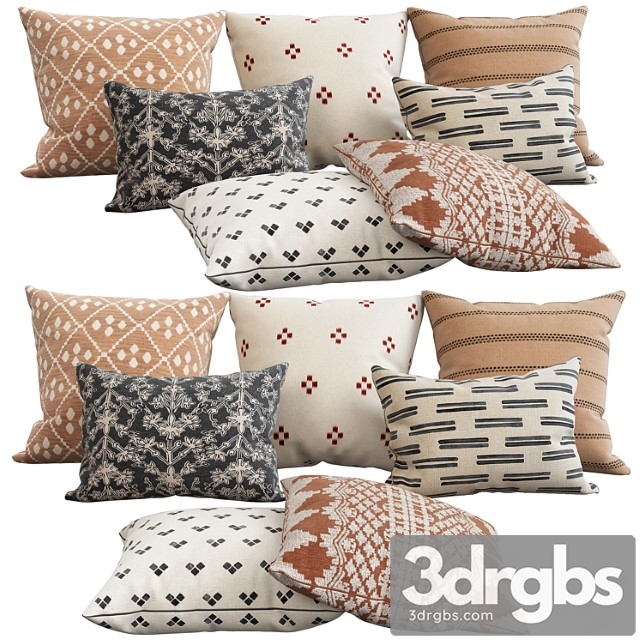 Decorative pillows 34 3dsmax Download - thumbnail 1