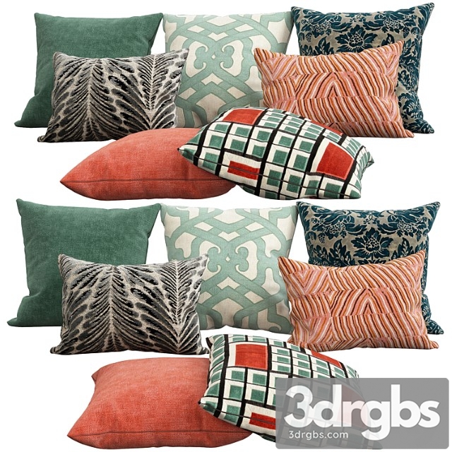 Decorative pillows 35 3dsmax Download - thumbnail 1