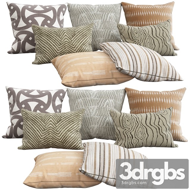 Decorative pillows 36 3dsmax Download - thumbnail 1