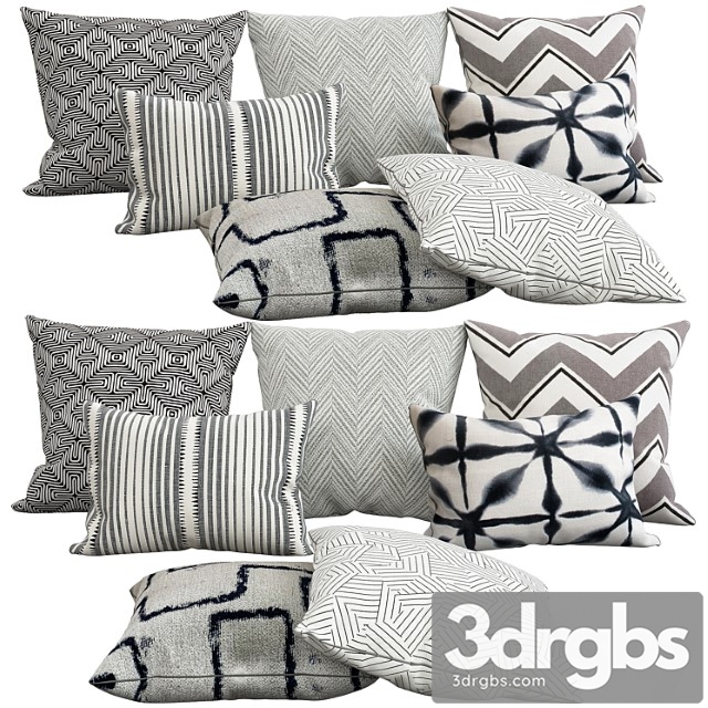 Decorative pillows 37 3dsmax Download - thumbnail 1