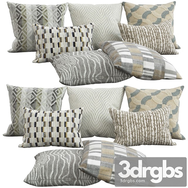 Decorative pillows 38 3dsmax Download - thumbnail 1