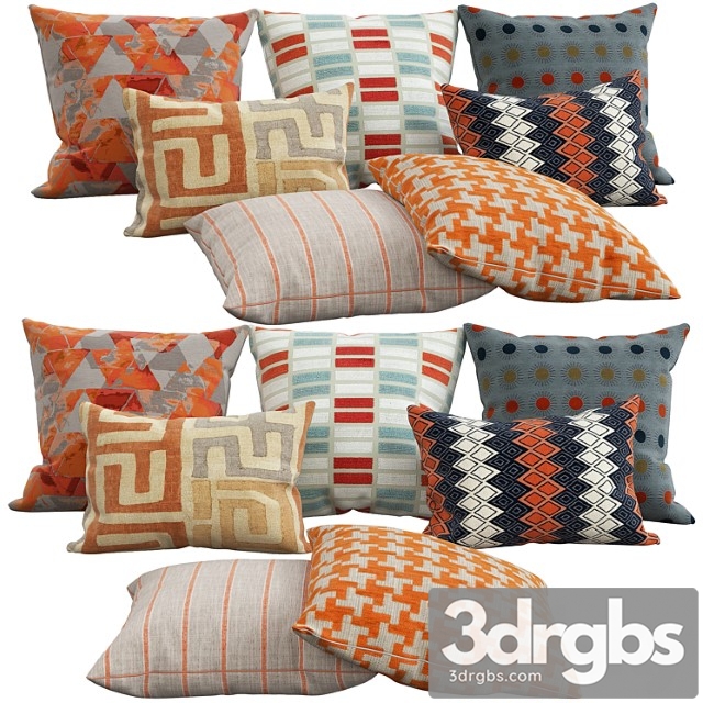 Decorative pillows 39 3dsmax Download - thumbnail 1