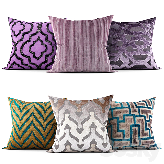 Decorative pillows 3ds Max - thumbnail 1