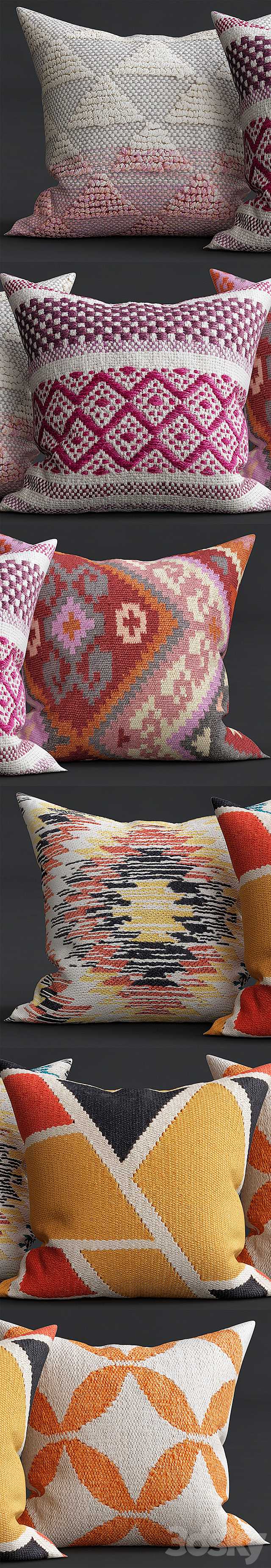 Decorative Pillows 3ds Max - thumbnail 2