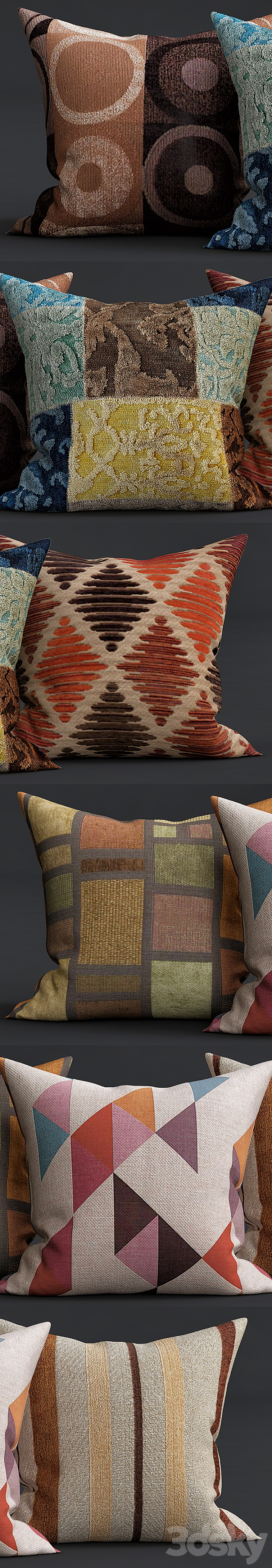 Decorative Pillows 3ds Max - thumbnail 2