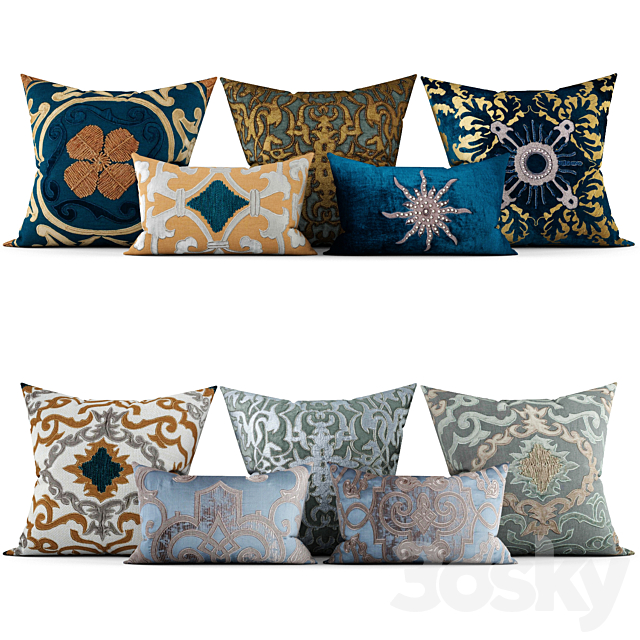 Decorative pillows 3ds Max - thumbnail 1