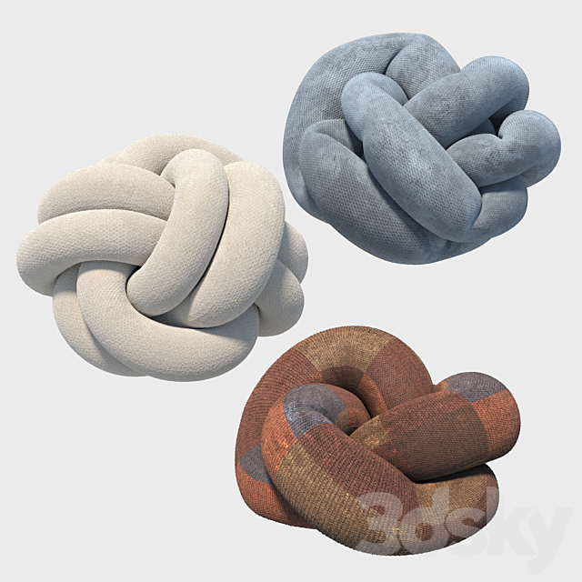 Decorative pillows 3ds Max - thumbnail 2