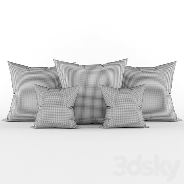 Decorative pillows 3ds Max - thumbnail 2