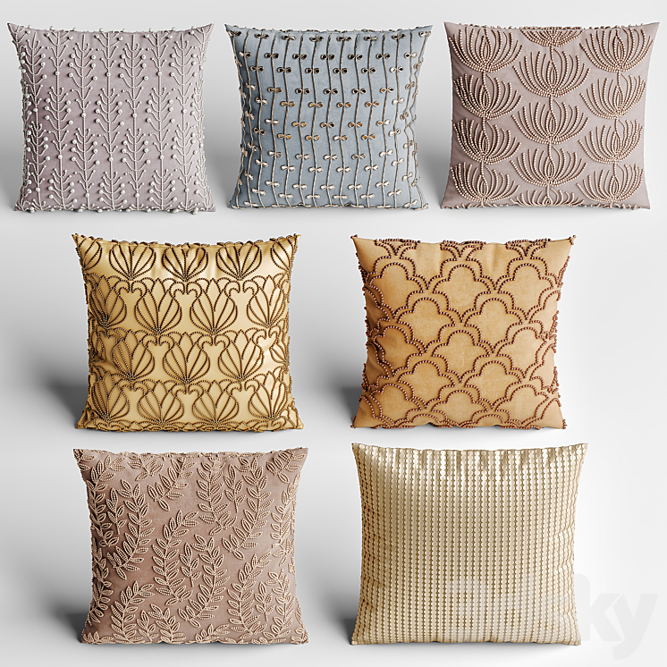 Decorative pillows 3DS Max - thumbnail 1