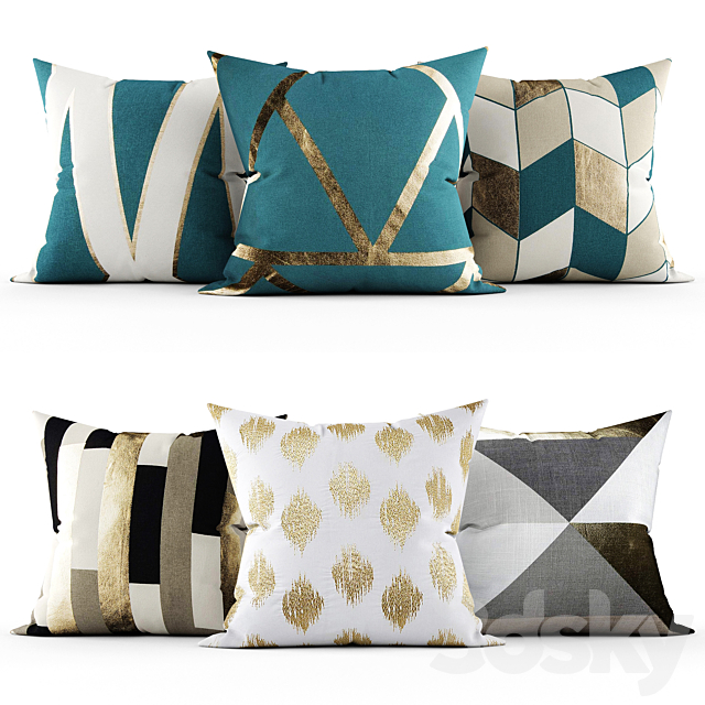 Decorative pillows 3ds Max - thumbnail 1