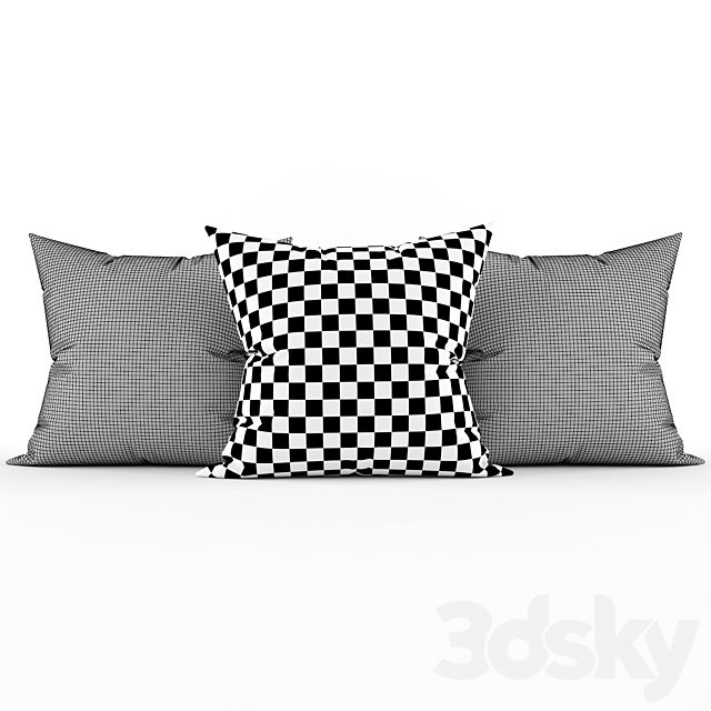 Decorative pillows 3ds Max - thumbnail 2