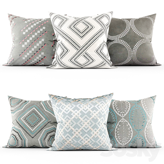 Decorative pillows 3ds Max - thumbnail 1