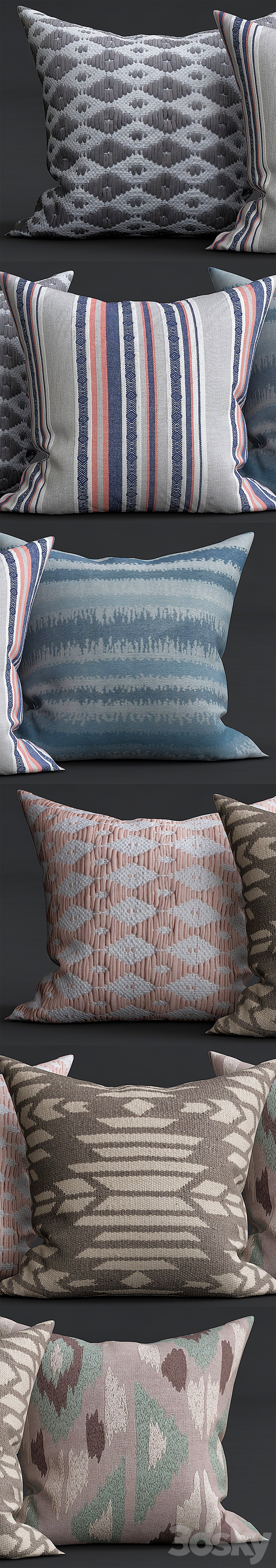 Decorative Pillows 3ds Max - thumbnail 2