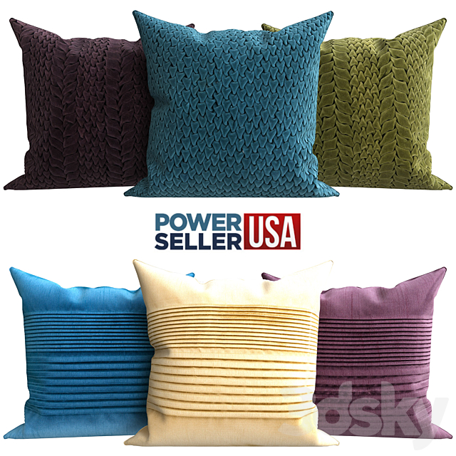 Decorative pillows 3ds Max - thumbnail 1