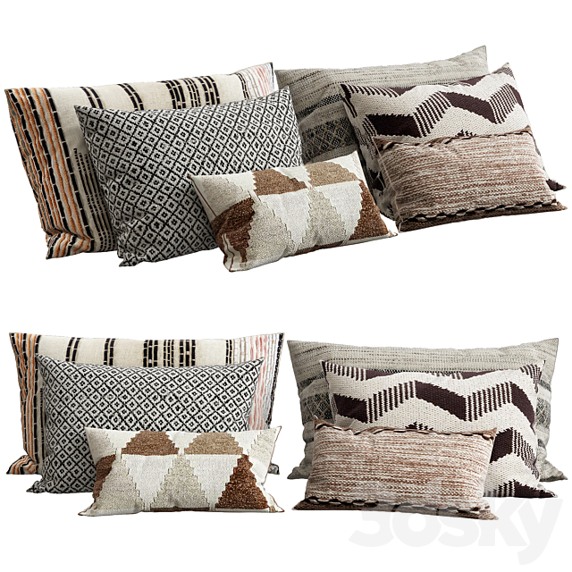 Decorative pillows 3ds Max - thumbnail 1