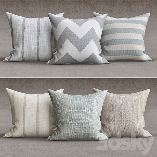 Decorative pillows 3ds Max - thumbnail 1