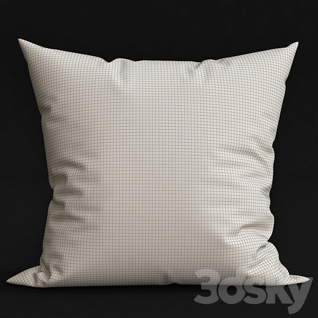 Decorative pillows 3DS Max Model - thumbnail 2