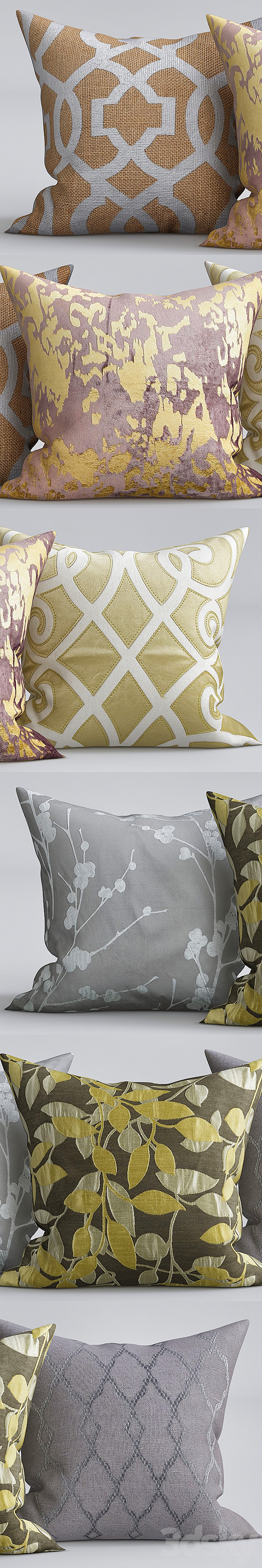 Decorative Pillows 3DS Max Model - thumbnail 2