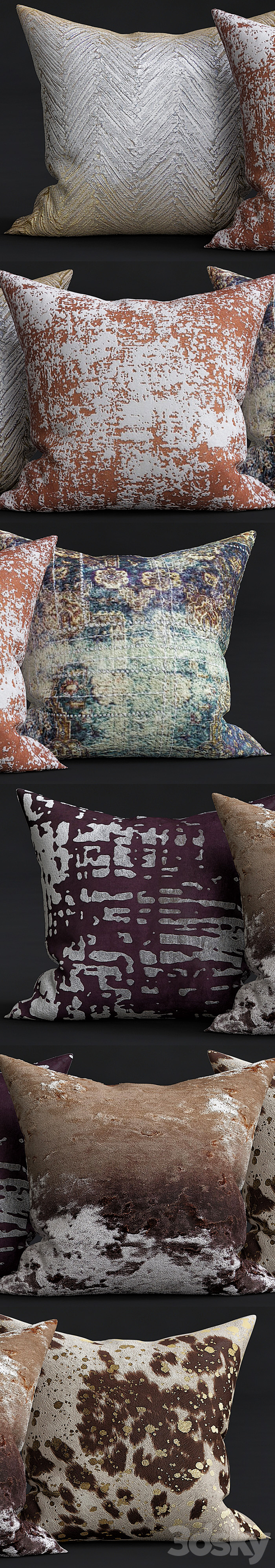 Decorative Pillows 3DS Max Model - thumbnail 2