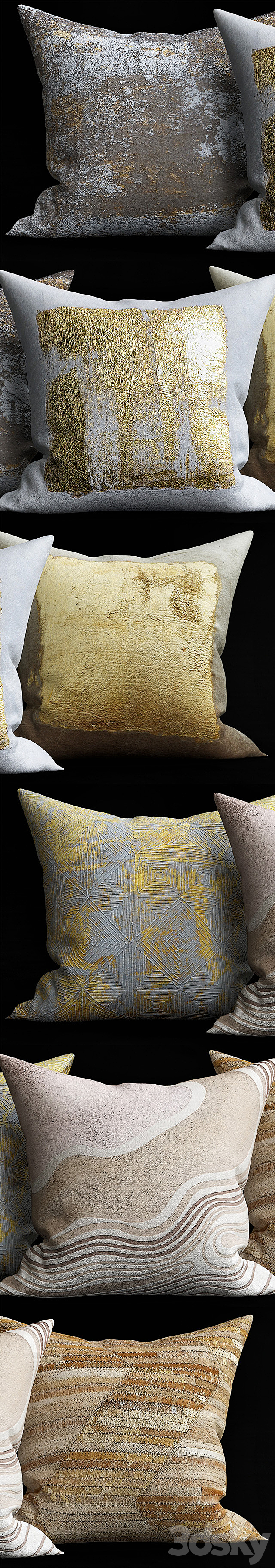 Decorative Pillows 3DS Max Model - thumbnail 2