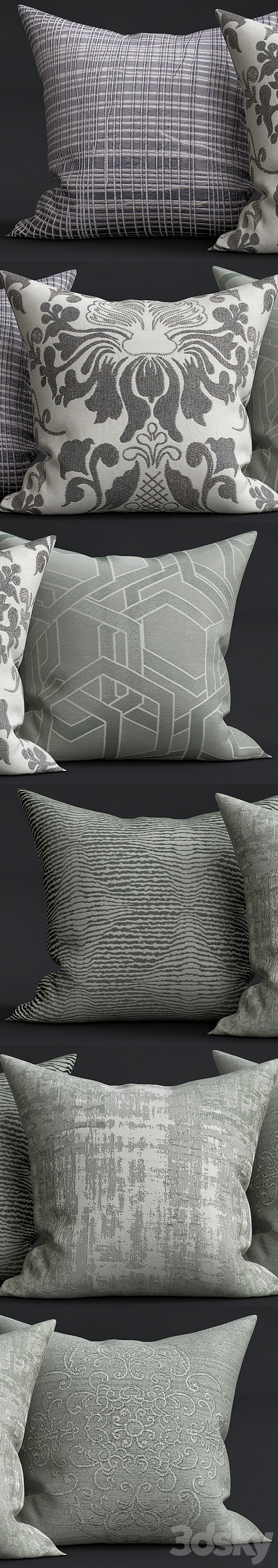 Decorative Pillows 3DS Max Model - thumbnail 2