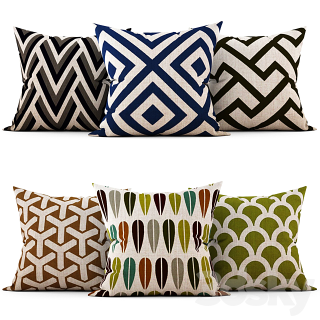 Decorative pillows 3DSMax File - thumbnail 1