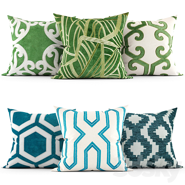 Decorative pillows 3DSMax File - thumbnail 1