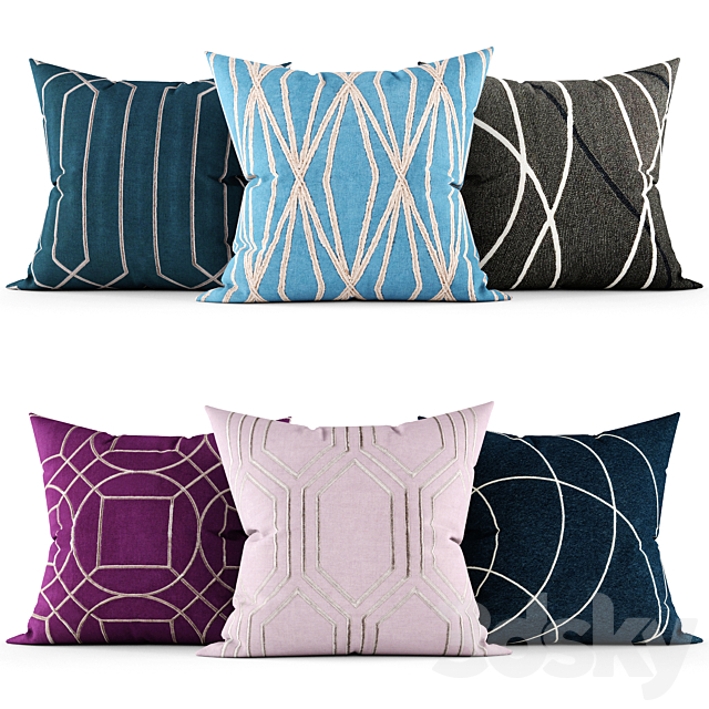 Decorative pillows 3DSMax File - thumbnail 1