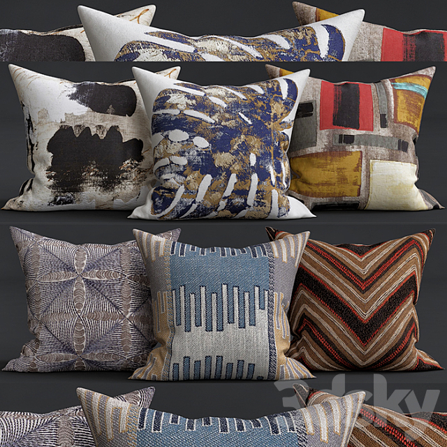 Decorative pillows 3DSMax File - thumbnail 1