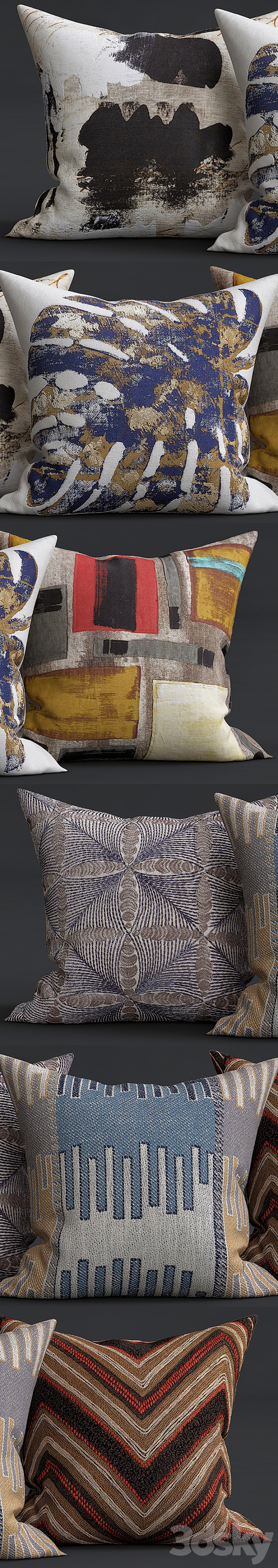 Decorative pillows 3DSMax File - thumbnail 2