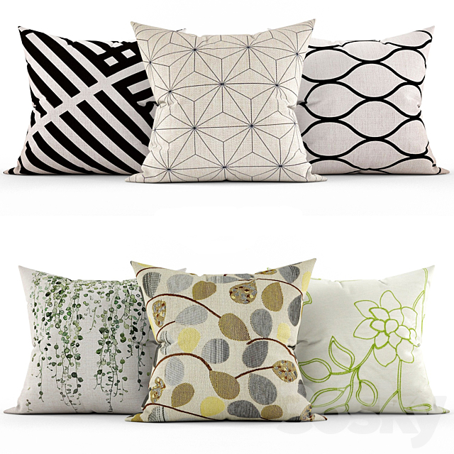 Decorative pillows 3DSMax File - thumbnail 1