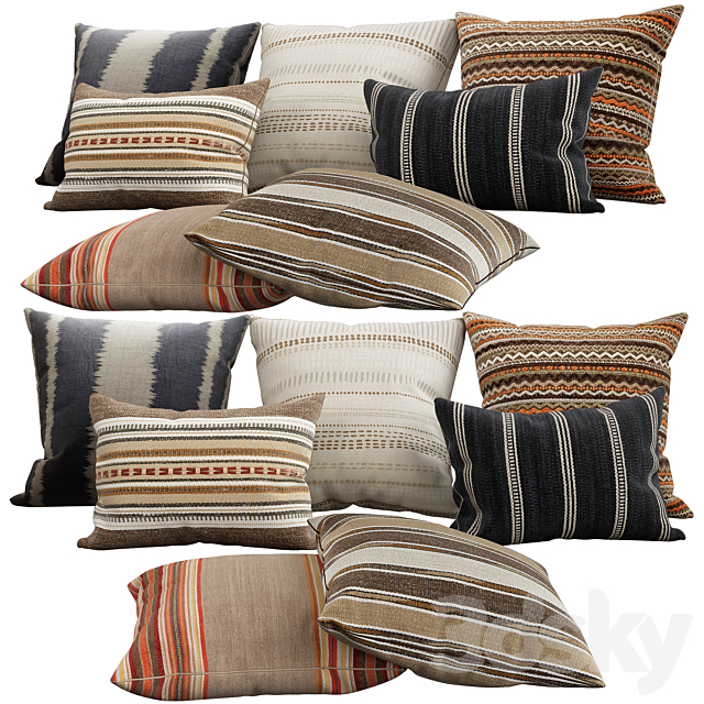 Decorative pillows 3DSMax File - thumbnail 1