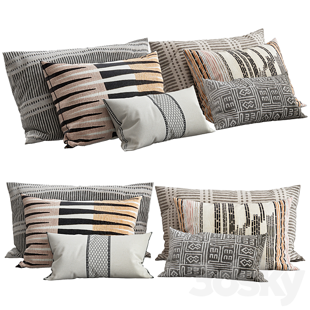 Decorative pillows 3DSMax File - thumbnail 1