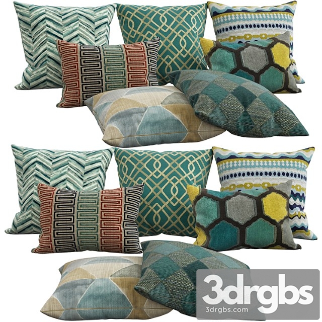 Decorative pillows 40 3dsmax Download - thumbnail 1