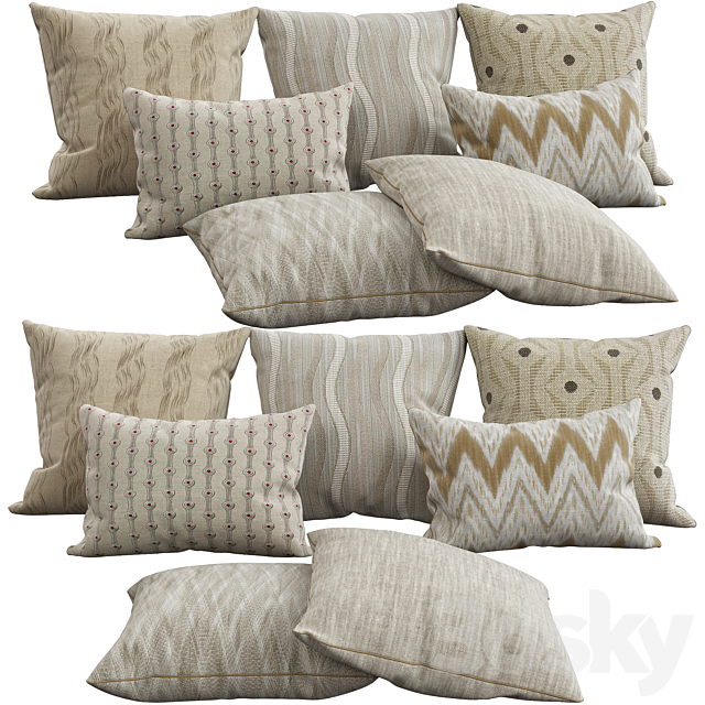 Decorative pillows. 40 3DSMax File - thumbnail 1