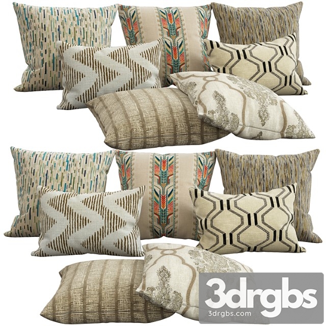 Decorative pillows 41 3dsmax Download - thumbnail 1