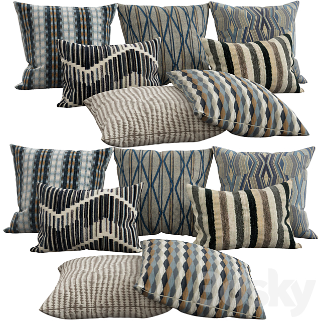 Decorative pillows. 43 3DSMax File - thumbnail 1