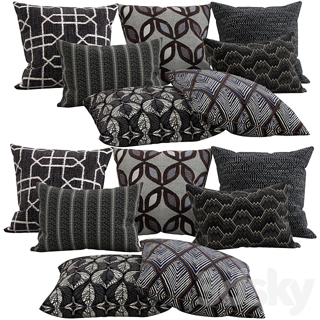 Decorative pillows 46 3ds Max - thumbnail 1