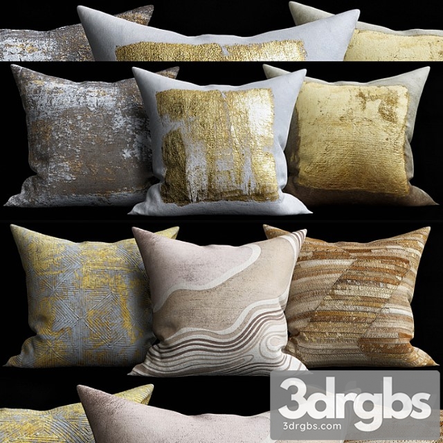 Decorative pillows 5 3dsmax Download - thumbnail 1