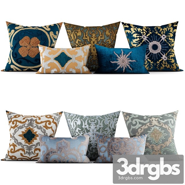 Decorative pillows 50 3dsmax Download - thumbnail 1