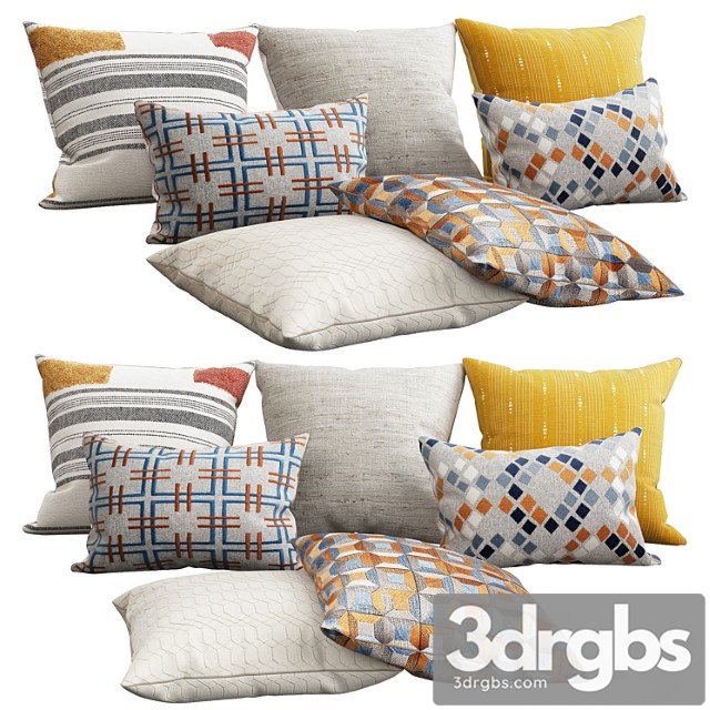 Decorative pillows 52 3dsmax Download - thumbnail 1