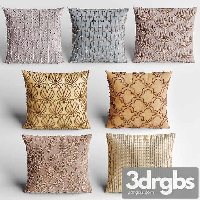 Decorative pillows 53 3dsmax Download - thumbnail 1