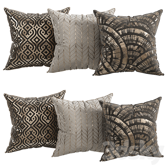 decorative pillows 6 3DSMax File - thumbnail 1