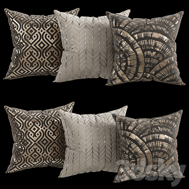 decorative pillows 6 3DSMax File - thumbnail 2