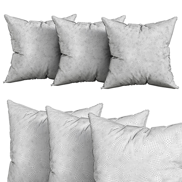 decorative pillows 6 3DSMax File - thumbnail 3