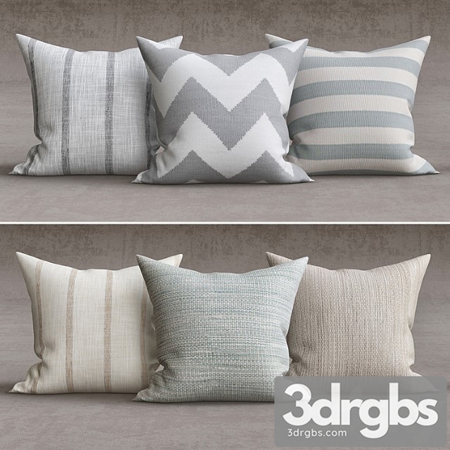 Decorative pillows 7 3dsmax Download - thumbnail 1