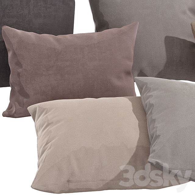 Decorative pillows 81 3DS Max Model - thumbnail 2