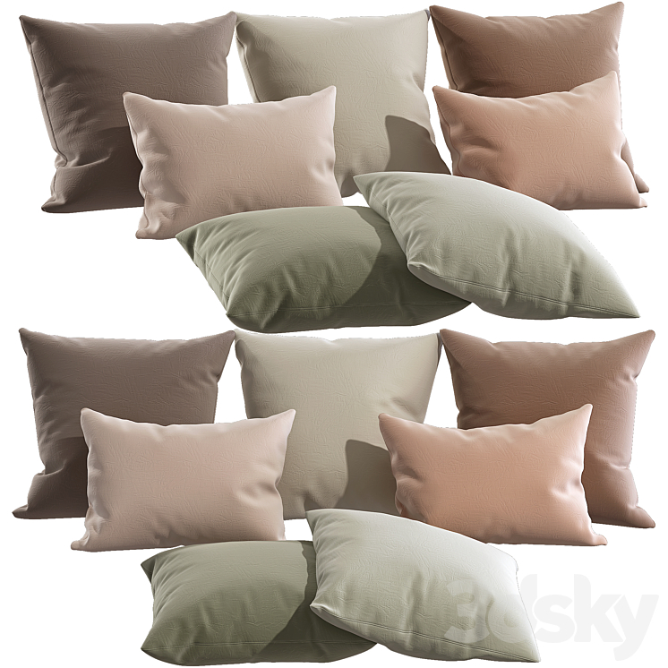 Decorative pillows 86 3DS Max - thumbnail 1