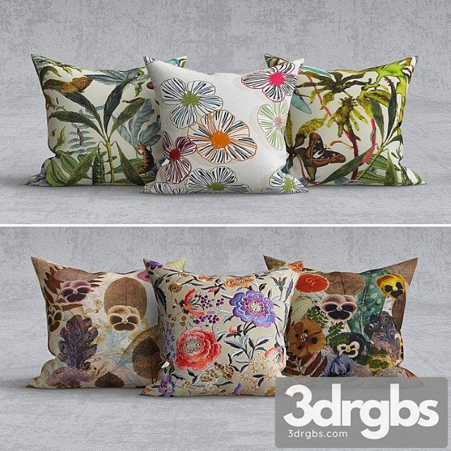 Decorative pillows 9 3dsmax Download - thumbnail 1